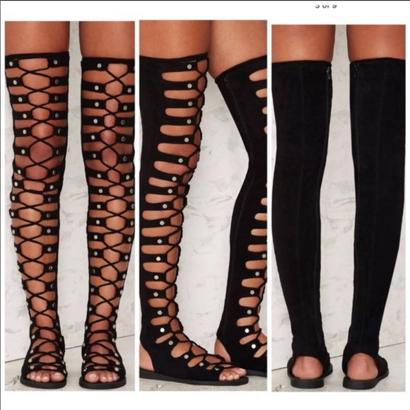 jeffrey campbell over the knee sandals